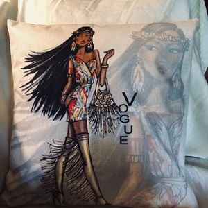 New 17x17 Beautiful Blk Art 2 pillows w/cushions